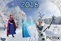 reine des neiges 2016 - GIF animé gratuit