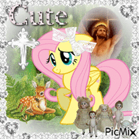 coquette fluttershy animowany gif