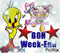 bon week end animovaný GIF