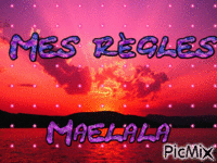 mes regles - Бесплатный анимированный гифка