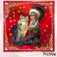 Le loup et l'indien