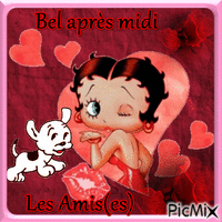 le coeur de Betty Boop GIF animado