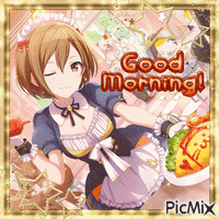 Meiko Good Morning GIF animado