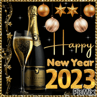Happy New Year 2023 ...11 - Free animated GIF