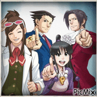 Ace Attorney animeret GIF
