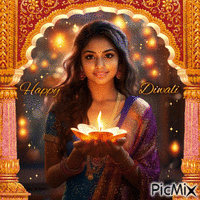 Happy Diwali - GIF animado grátis
