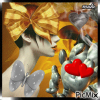 For you Fleurs49♥♥♥ Kiss! animált GIF