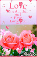 Love one another - GIF animate gratis