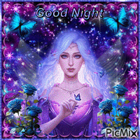 Beautiful Fairy / Good Night Animated GIF