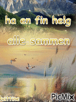 fin helg - Бесплатный анимированный гифка