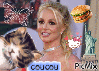 Britney Spears Coucou animovaný GIF