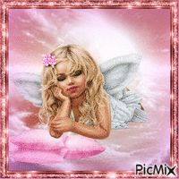 angel rosa - Darmowy animowany GIF