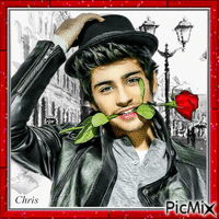 L homme a la rose Animated GIF