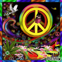 ~peace~ - GIF animado gratis