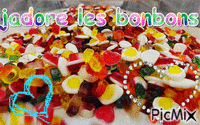 jadore les bonbons - Ingyenes animált GIF
