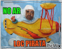 pirata no ar - Animovaný GIF zadarmo