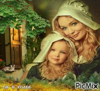 la laitiere et sa fille - Ingyenes animált GIF