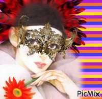 Máscara de carnaval - GIF animé gratuit