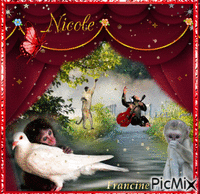❤️🌼💛 Kdo pour mon amie Nicole  ❤️🌼💛 animovaný GIF