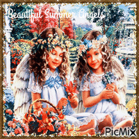 Beautiful Sommer Angels - Gratis geanimeerde GIF