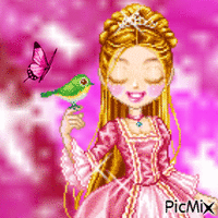 Princesse-oiseau animerad GIF