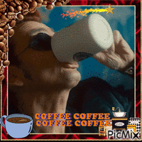 Contest: Come for coffee - GIF animado grátis