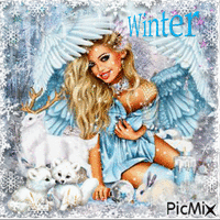 Winter Angel - 無料のアニメーション GIF