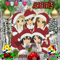 Joyeux Noël Amitiés animovaný GIF