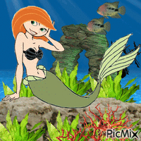 Mermaid Kim Possible underwater