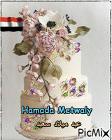 Hamada Metwaly     عيد ميلاد سعيد - Gratis animeret GIF