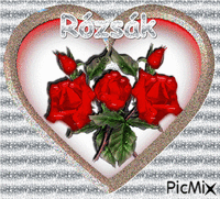 Rózsák - Gratis animeret GIF