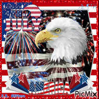 Happy 4th Of July America animirani GIF