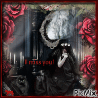 I miss you! - gothic - Gratis animeret GIF