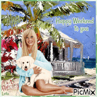 Happy Weekend to you 5 анимиран GIF