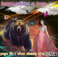 ours femme' - Darmowy animowany GIF