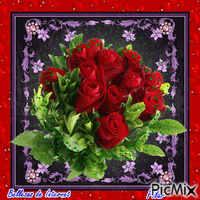Rosas rojas анимиран GIF