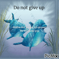Do not give up アニメーションGIF