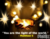 You are the Light of The World gif - GIF animado grátis