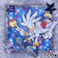 silver the hedgehog!! アニメーションGIF