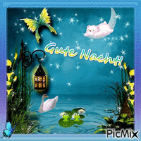 Gute Nacht - Ilmainen animoitu GIF