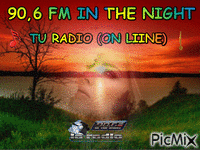 90.6 FM IN THE NIGHT анимированный гифка