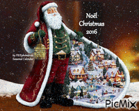 Père Noël Christmas Father - Бесплатный анимированный гифка
