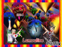 pour toi Lamouline en cette nouvelle annee qui s,en vient ♥♥♥ - GIF animé gratuit