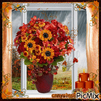 Bouquet d'automne - GIF animé gratuit