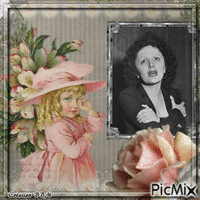 Edith Piaf par BBM animirani GIF