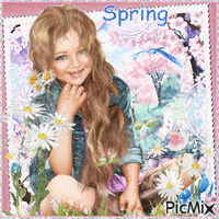 Spring in pastel color - Бесплатни анимирани ГИФ