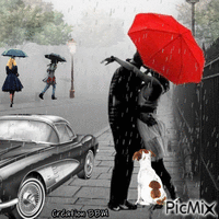 Jour de pluie par BBM GIF animé