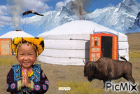 mongolie GIF animata