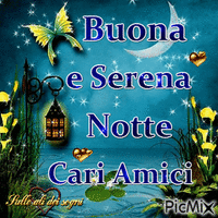 notte serena - Бесплатный анимированный гифка