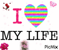 I ♥ my life - GIF animado gratis